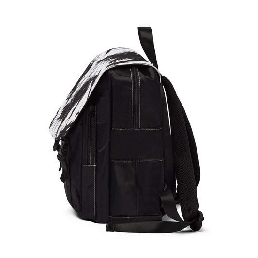 Artistic Unisex Shoulder Backpack - Stylish Ninja Design