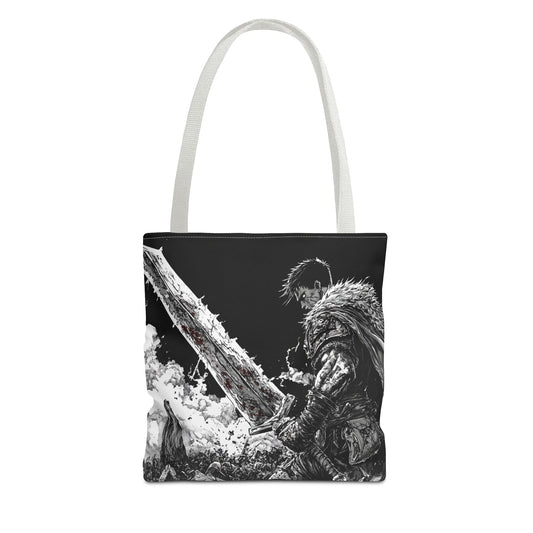 Epic Warrior Tote Bag - Stylish and Bold Art for Adventurers