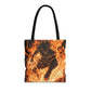 Fire Magic Tote Bag - Bold & Vibrant Design for Anime Lovers