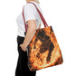 Fire Magic Tote Bag - Bold & Vibrant Design for Anime Lovers