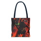 Vibrant Graphic Tote Bag - Futuristic Design for Sci-Fi Lovers