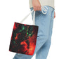 Vibrant Graphic Tote Bag - Futuristic Design for Sci-Fi Lovers