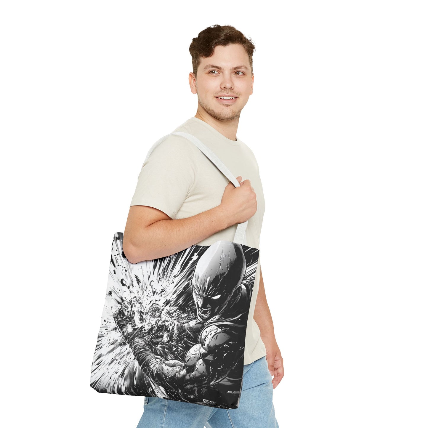 Comic Hero Action Tote Bag - Perfect for Fans & Daily Use