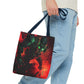 Vibrant Graphic Tote Bag - Futuristic Design for Sci-Fi Lovers