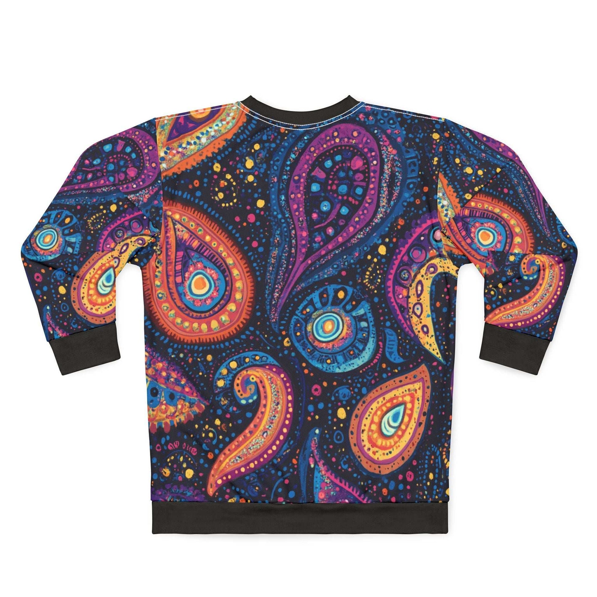 Colorful Bohemian Unisex Sweatshirt - Vibrant Paisley Design