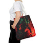 Vibrant Graphic Tote Bag - Futuristic Design for Sci-Fi Lovers