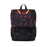 Unisex Casual Samurai-Inspired Shoulder Backpack - Bold Design for Everyday Adventures