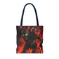 Vibrant Graphic Tote Bag - Futuristic Design for Sci-Fi Lovers