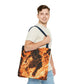 Fire Magic Tote Bag - Bold & Vibrant Design for Anime Lovers