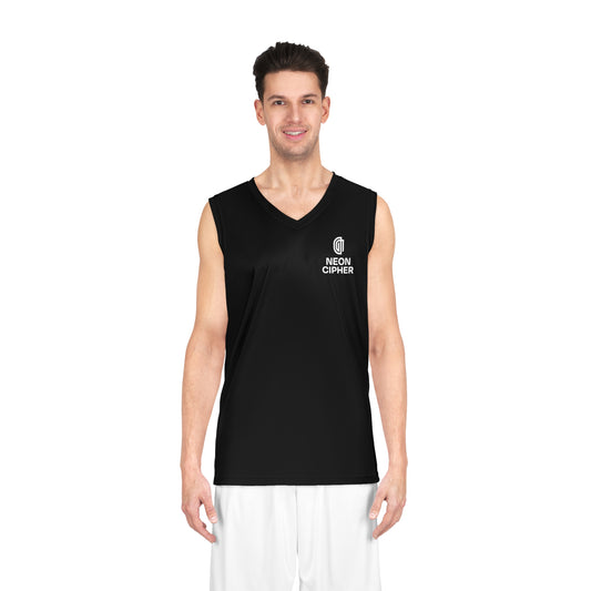 Black Neon Cipher Basketball Jersey - Stylish Sportswear for Athletes & Fans