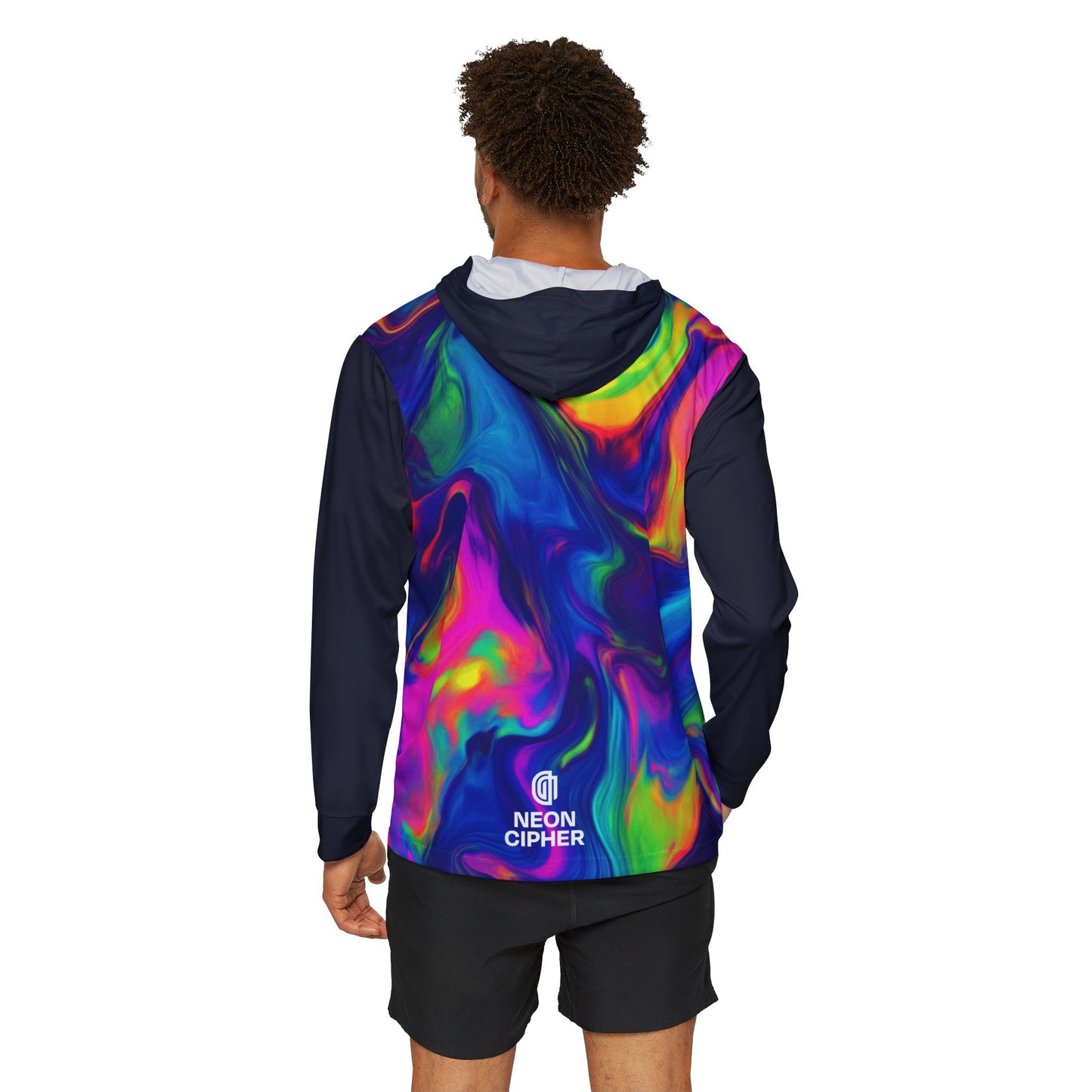 Neon Tie-Dye Sports Warm Up Hoodie