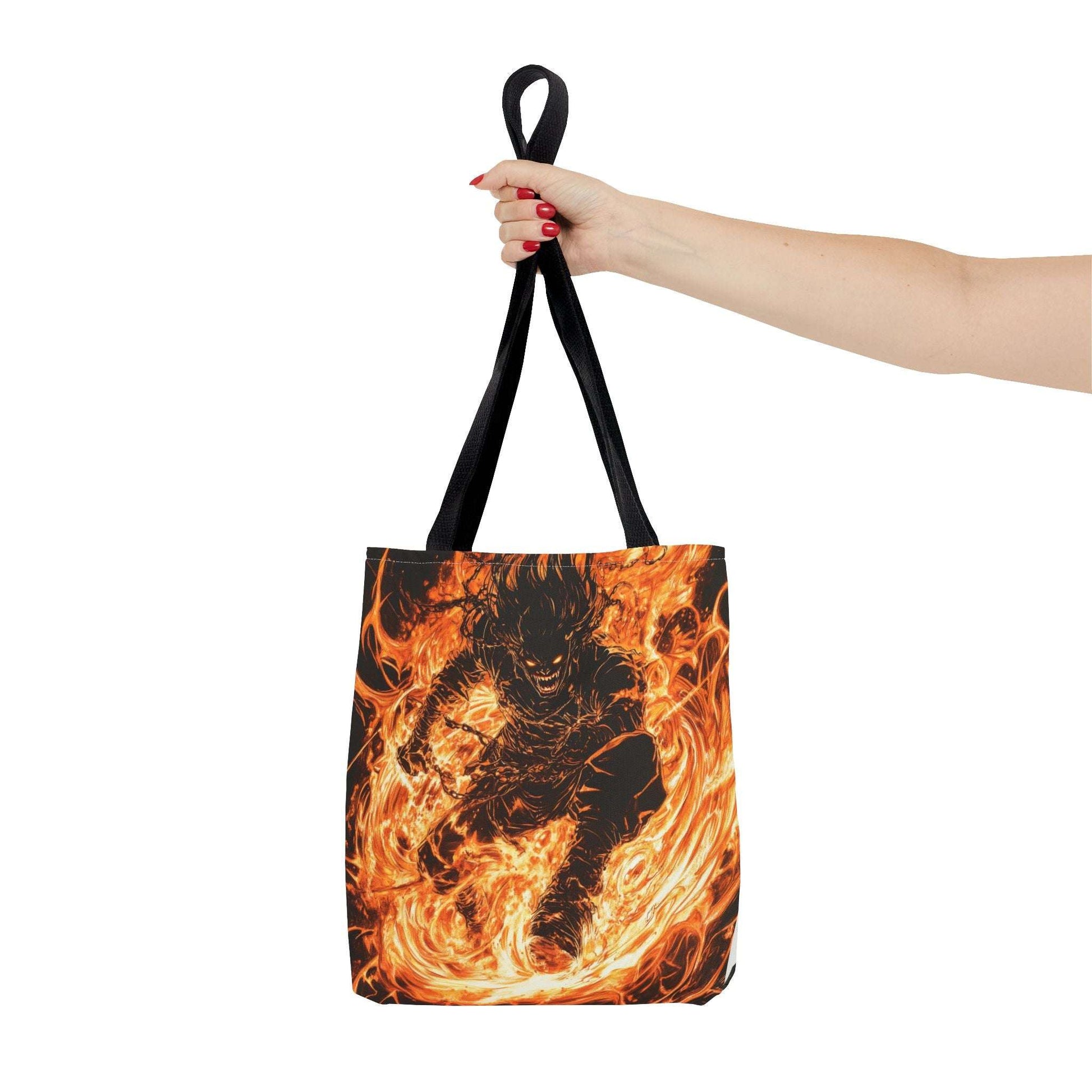 Fire Magic Tote Bag - Bold & Vibrant Design for Anime Lovers