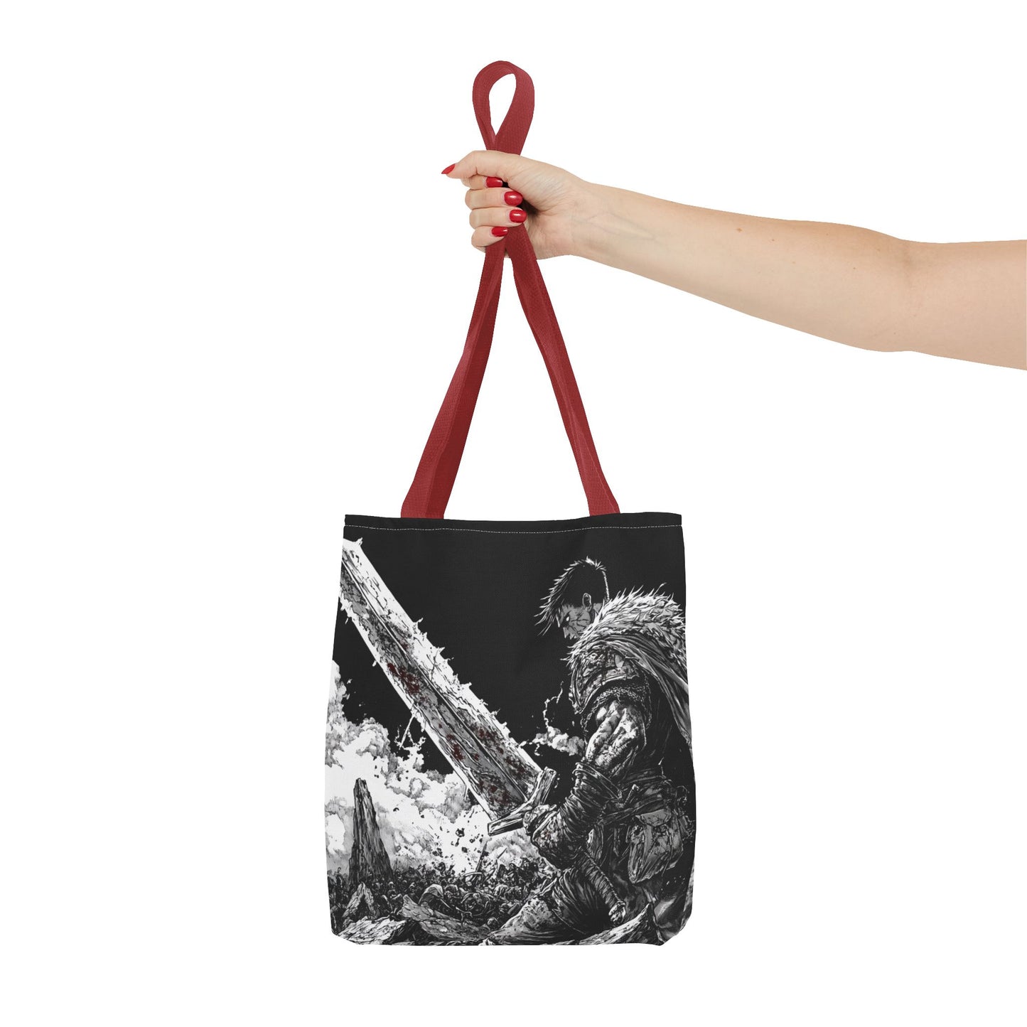 Epic Warrior Tote Bag - Stylish and Bold Art for Adventurers