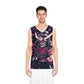 Samurai Themed Basketball Jersey - Bold Floral Design for Sports Enthusiasts