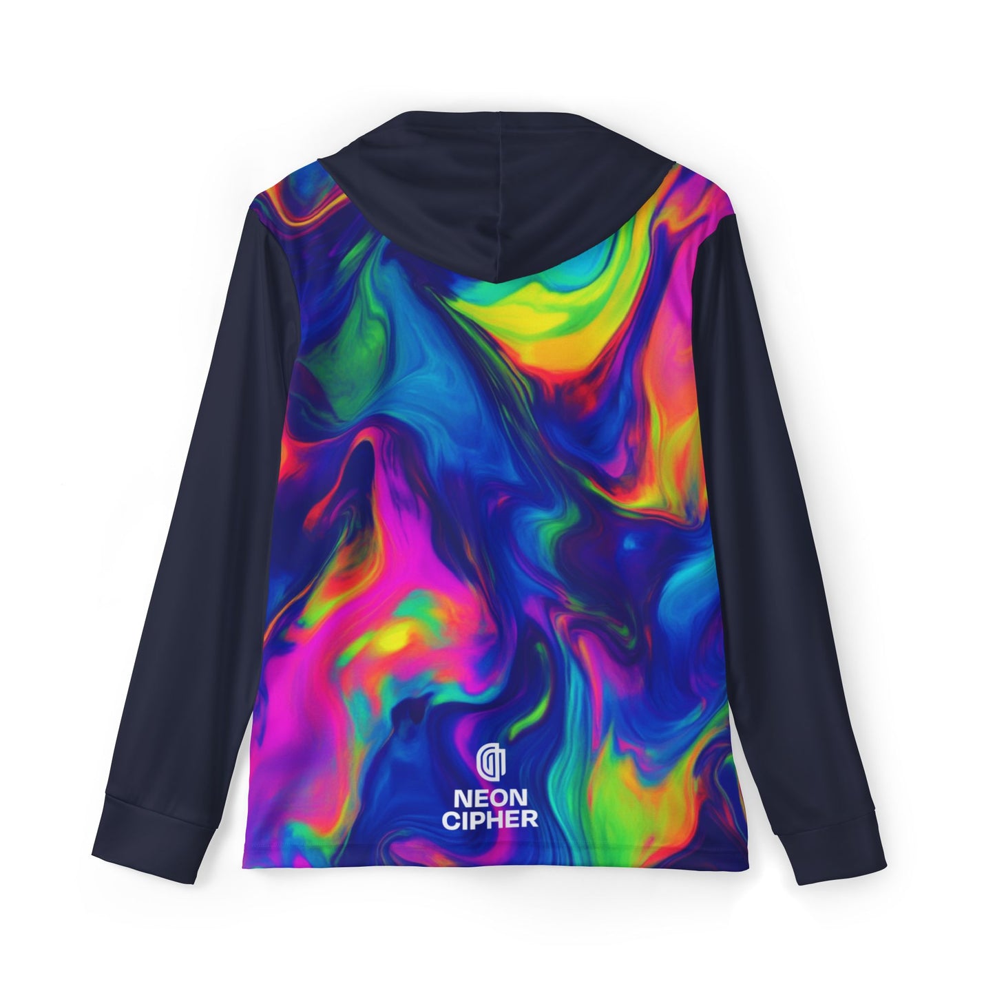 Neon Tie-Dye Sports Warm Up Hoodie