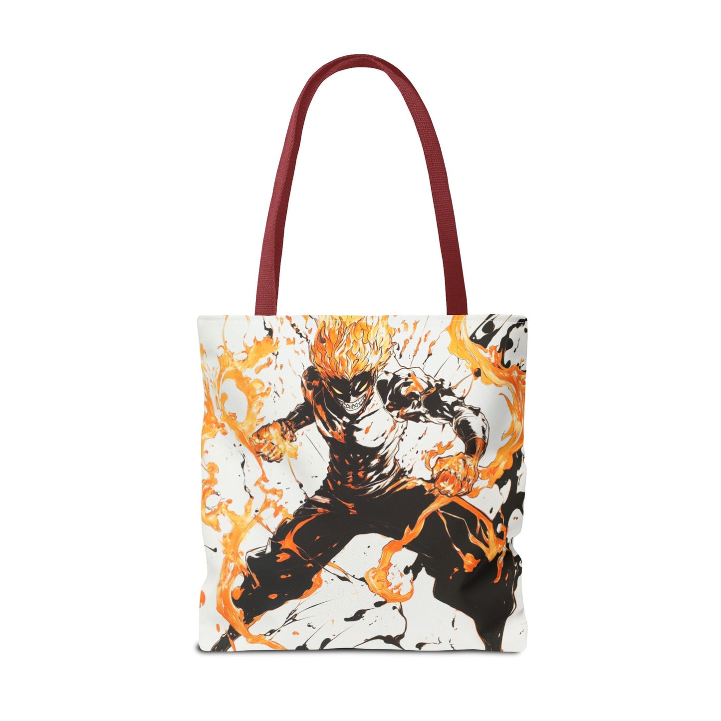 Fire Magic Tote Bag - Bold & Vibrant Design for Anime Lovers