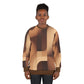 Mocha Mousse Monochrome Unisex Sweatshirt - Earthy Abstract Design