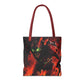 Vibrant Graphic Tote Bag - Futuristic Design for Sci-Fi Lovers