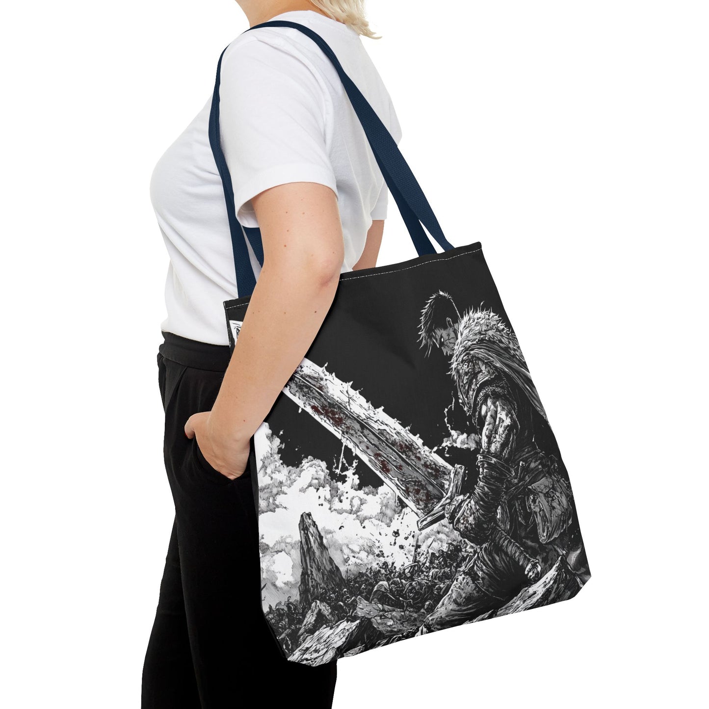 Epic Warrior Tote Bag - Stylish and Bold Art for Adventurers