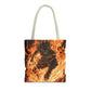 Fire Magic Tote Bag - Bold & Vibrant Design for Anime Lovers