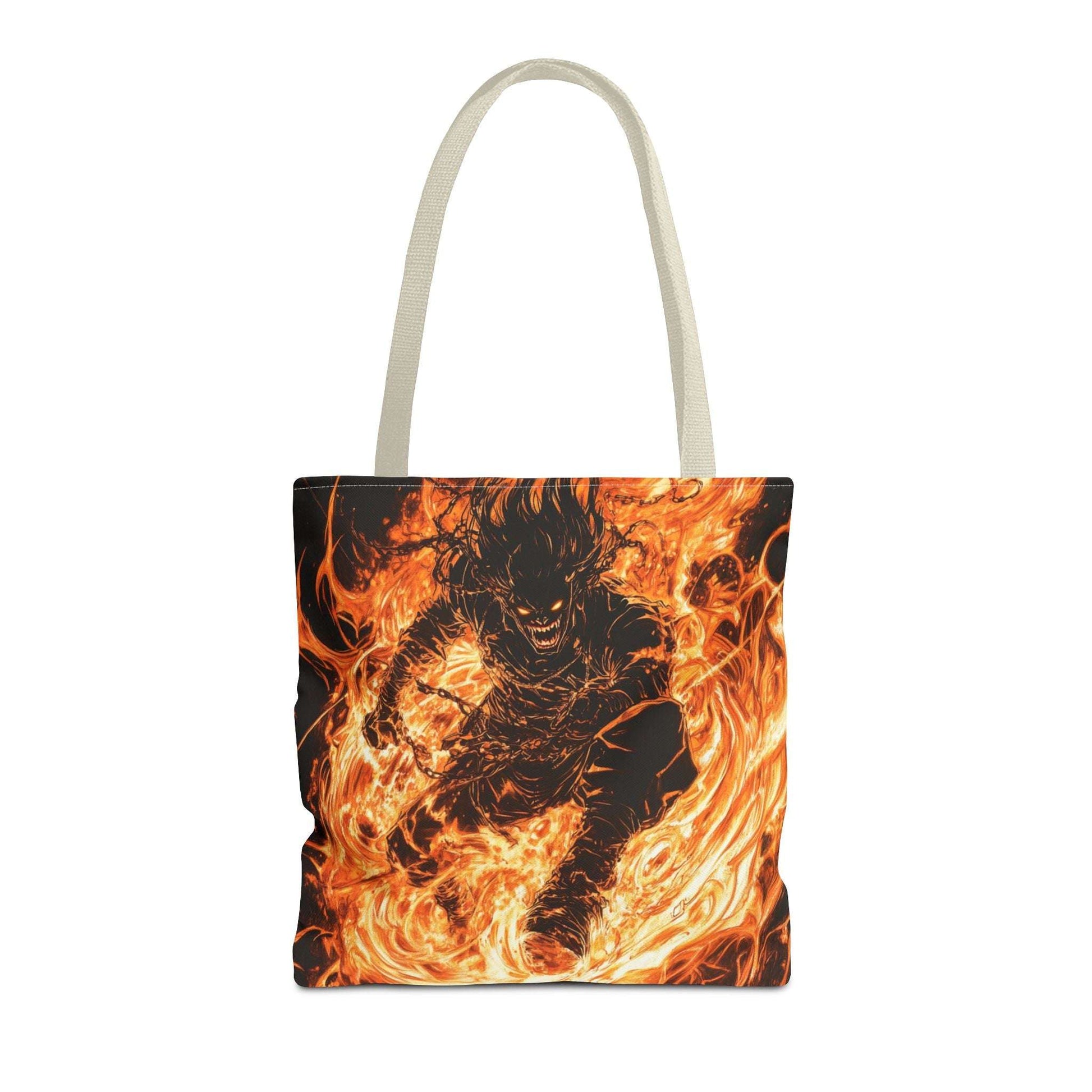 Fire Magic Tote Bag - Bold & Vibrant Design for Anime Lovers