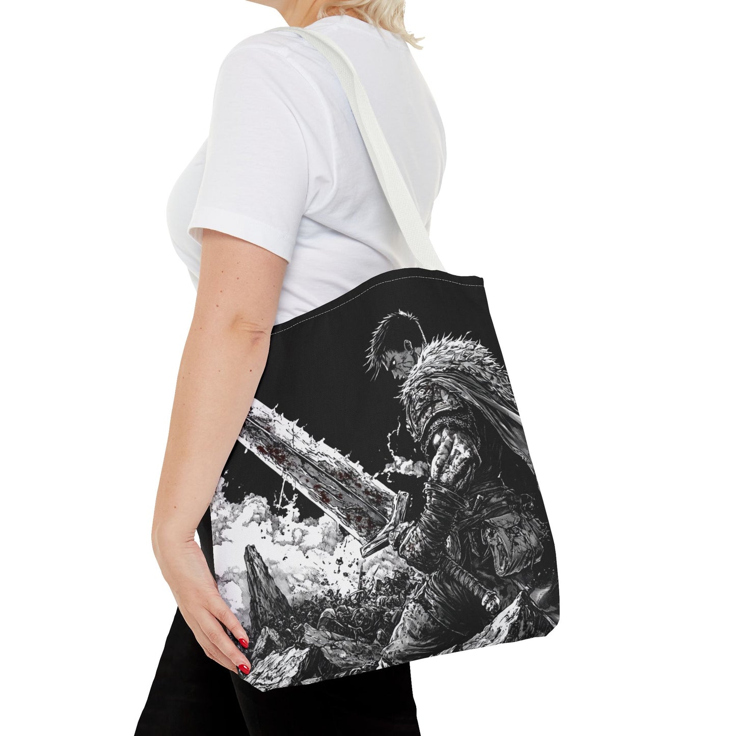 Epic Warrior Tote Bag - Stylish and Bold Art for Adventurers