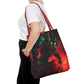 Vibrant Graphic Tote Bag - Futuristic Design for Sci-Fi Lovers