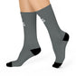 Neon Cipher Crew Socks - Dark Grey