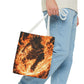 Fire Magic Tote Bag - Bold & Vibrant Design for Anime Lovers