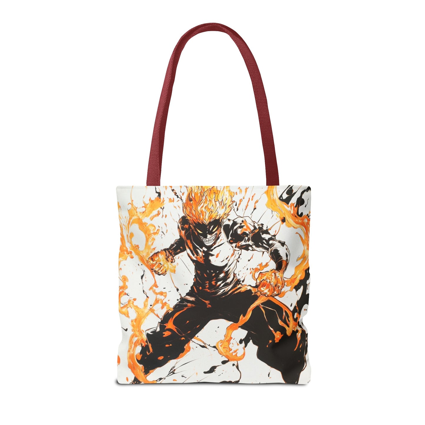 Fire Magic Tote Bag - Bold & Vibrant Design for Anime Lovers