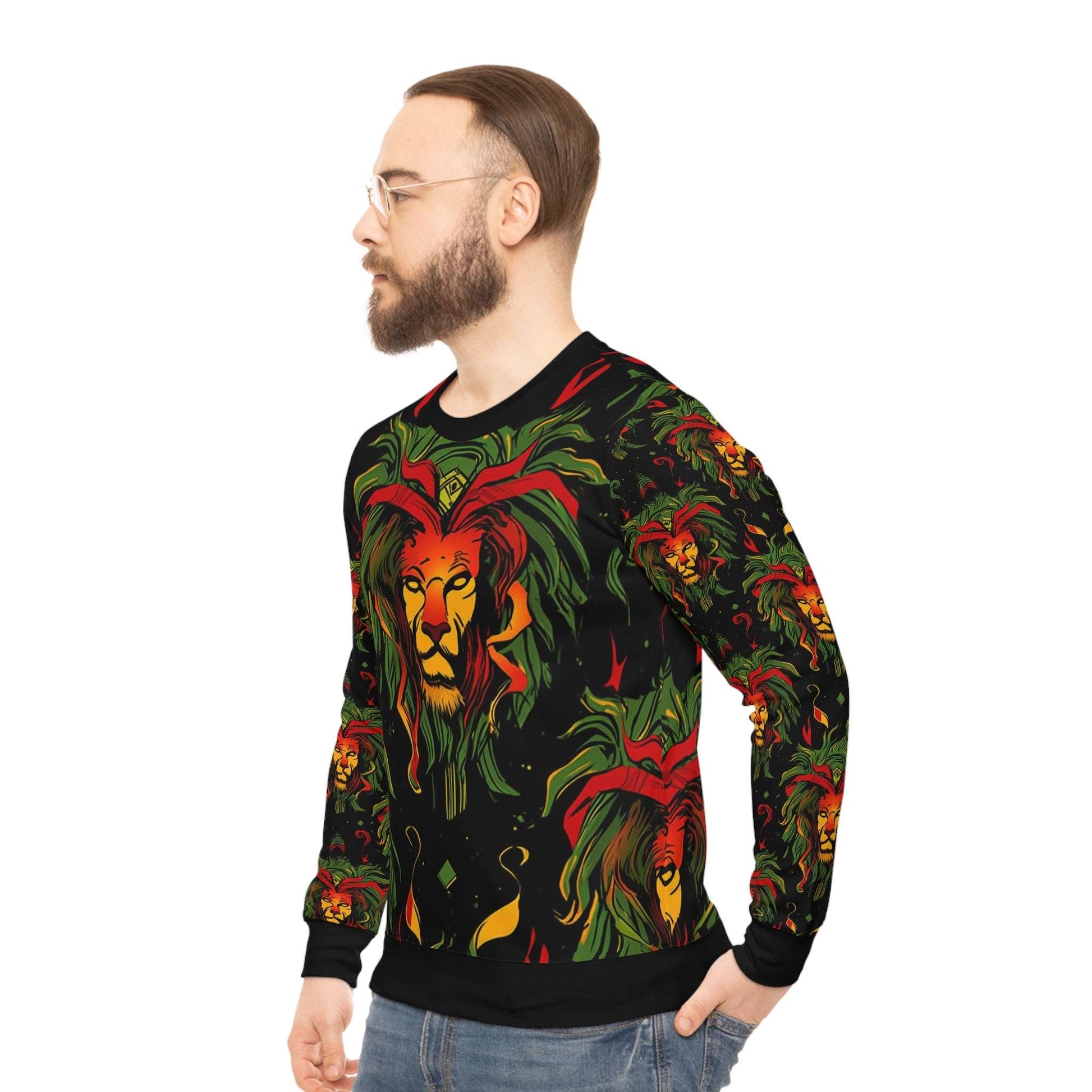 Vibrant Lion's Mane Lightweight Sweatshirt for Bold Style