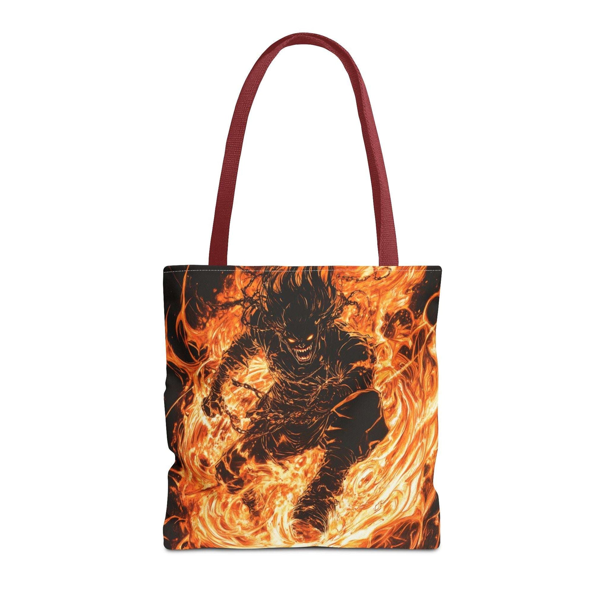 Fire Magic Tote Bag - Bold & Vibrant Design for Anime Lovers