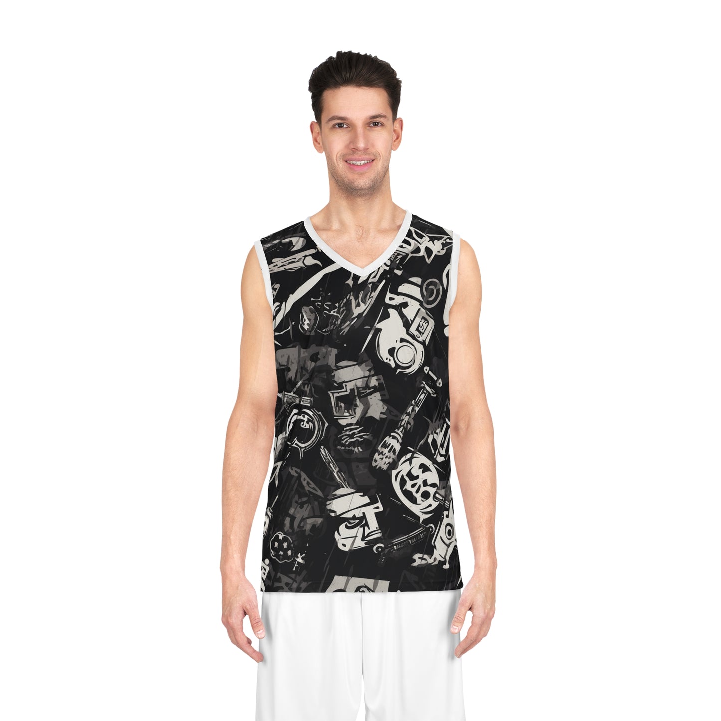 Stylish Basketball Jersey with Bold Graphic Design