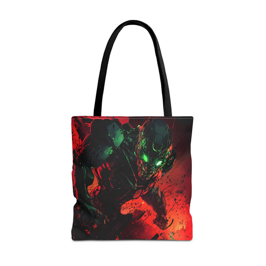 Vibrant Graphic Tote Bag - Futuristic Design for Sci-Fi Lovers