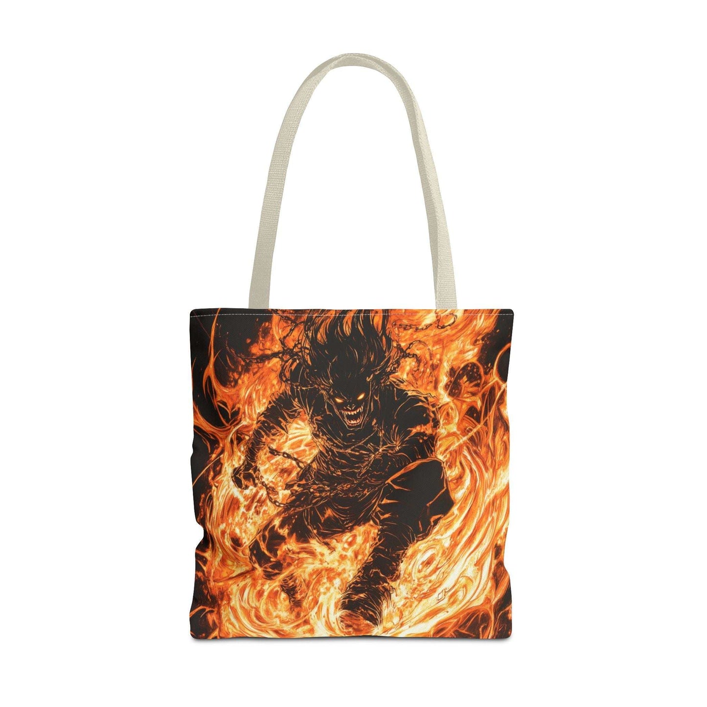 Fire Magic Tote Bag - Bold & Vibrant Design for Anime Lovers