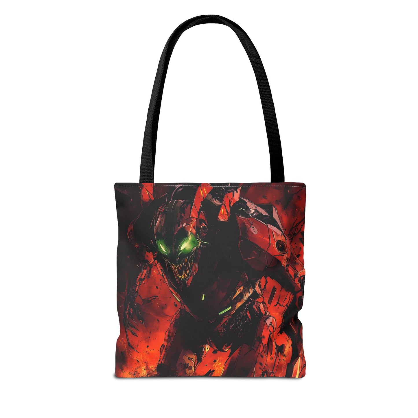 Vibrant Graphic Tote Bag - Futuristic Design for Sci-Fi Lovers