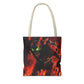 Vibrant Graphic Tote Bag - Futuristic Design for Sci-Fi Lovers