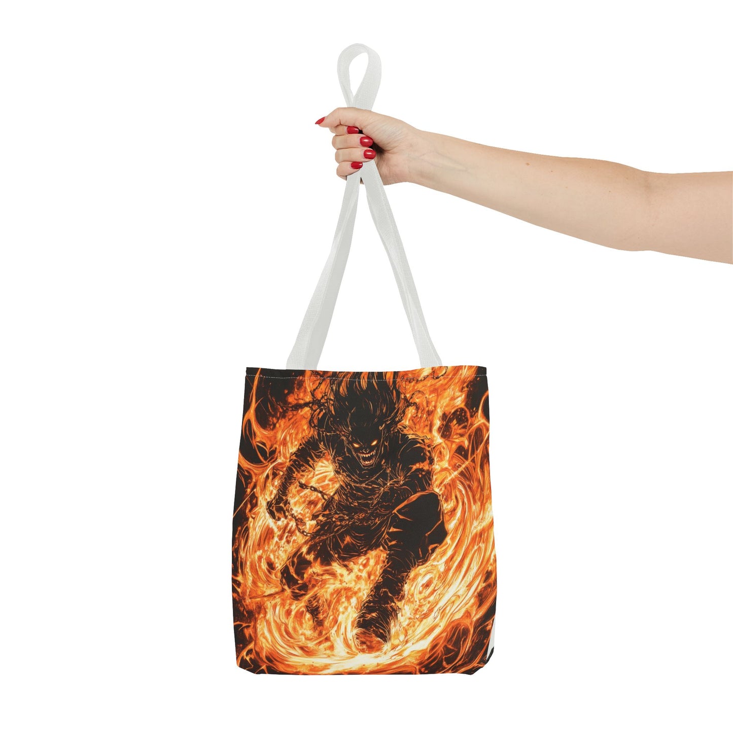 Fire Magic Tote Bag - Bold & Vibrant Design for Anime Lovers