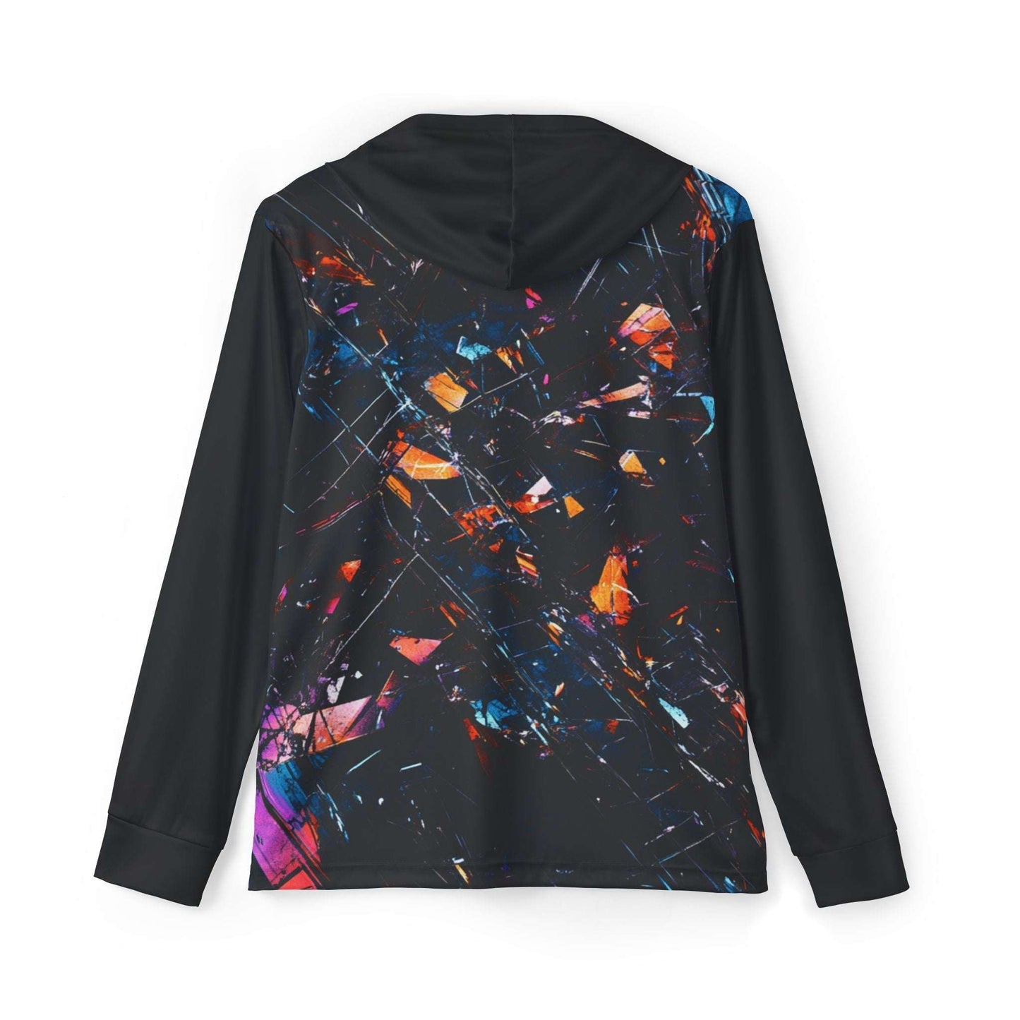 Geometric Glitch Sports Warm Up Hoodie