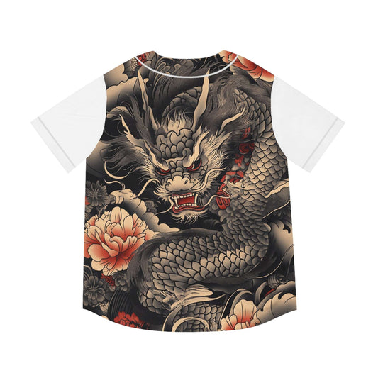 Men's Baseball Jersey with Dragon Design | Stylish Sportswear