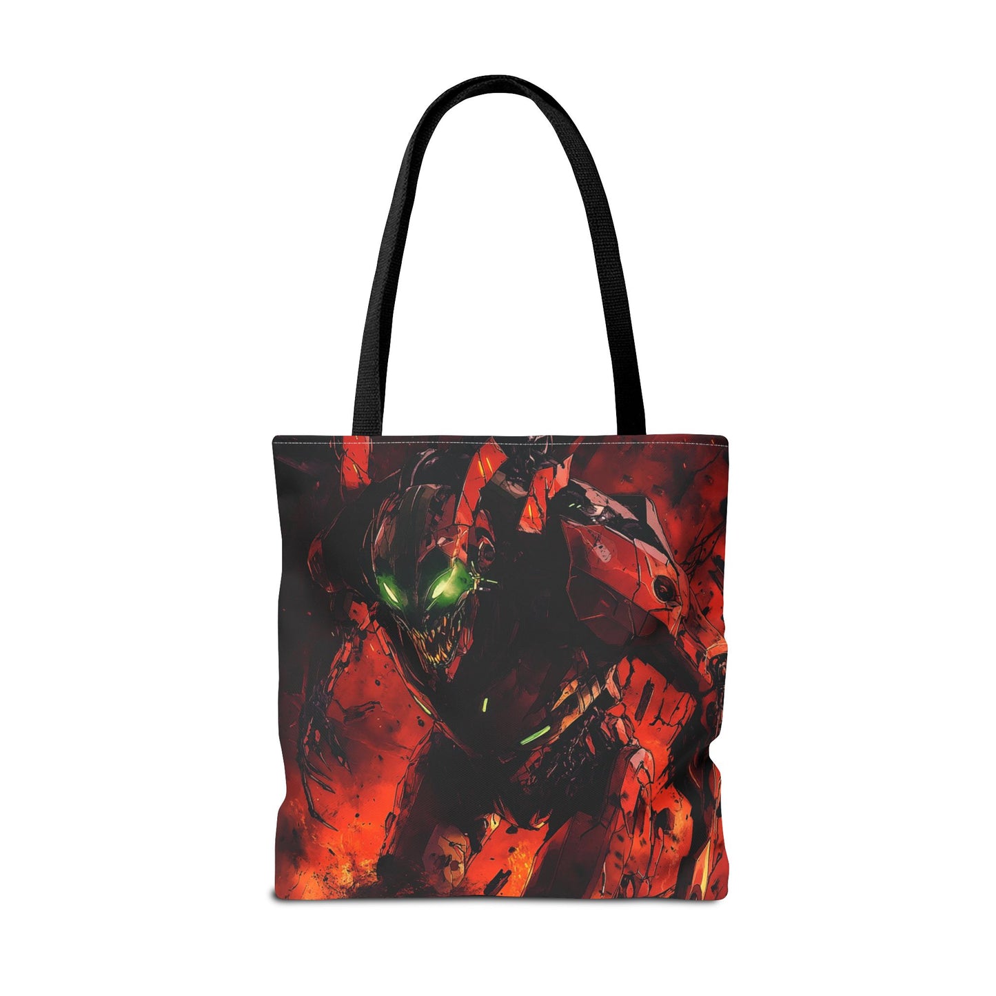 Vibrant Graphic Tote Bag - Futuristic Design for Sci-Fi Lovers