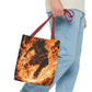 Fire Magic Tote Bag - Bold & Vibrant Design for Anime Lovers