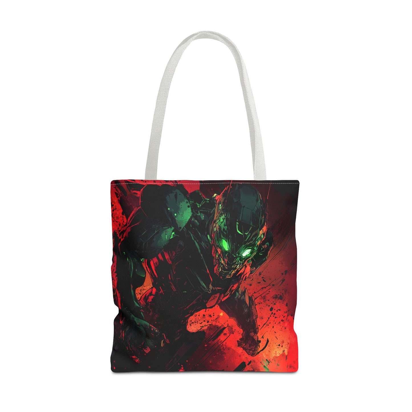 Vibrant Graphic Tote Bag - Futuristic Design for Sci-Fi Lovers