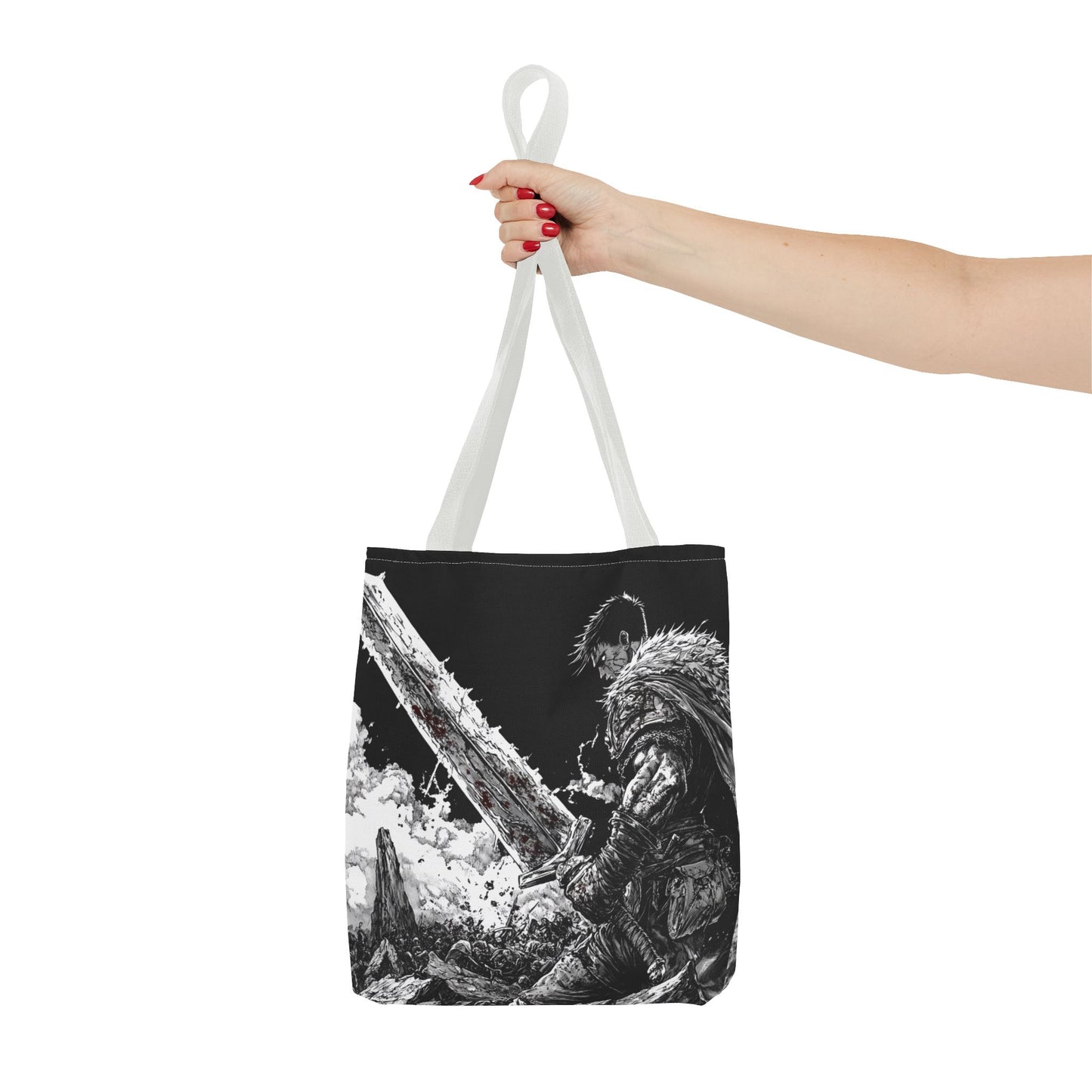 Epic Warrior Tote Bag - Stylish and Bold Art for Adventurers