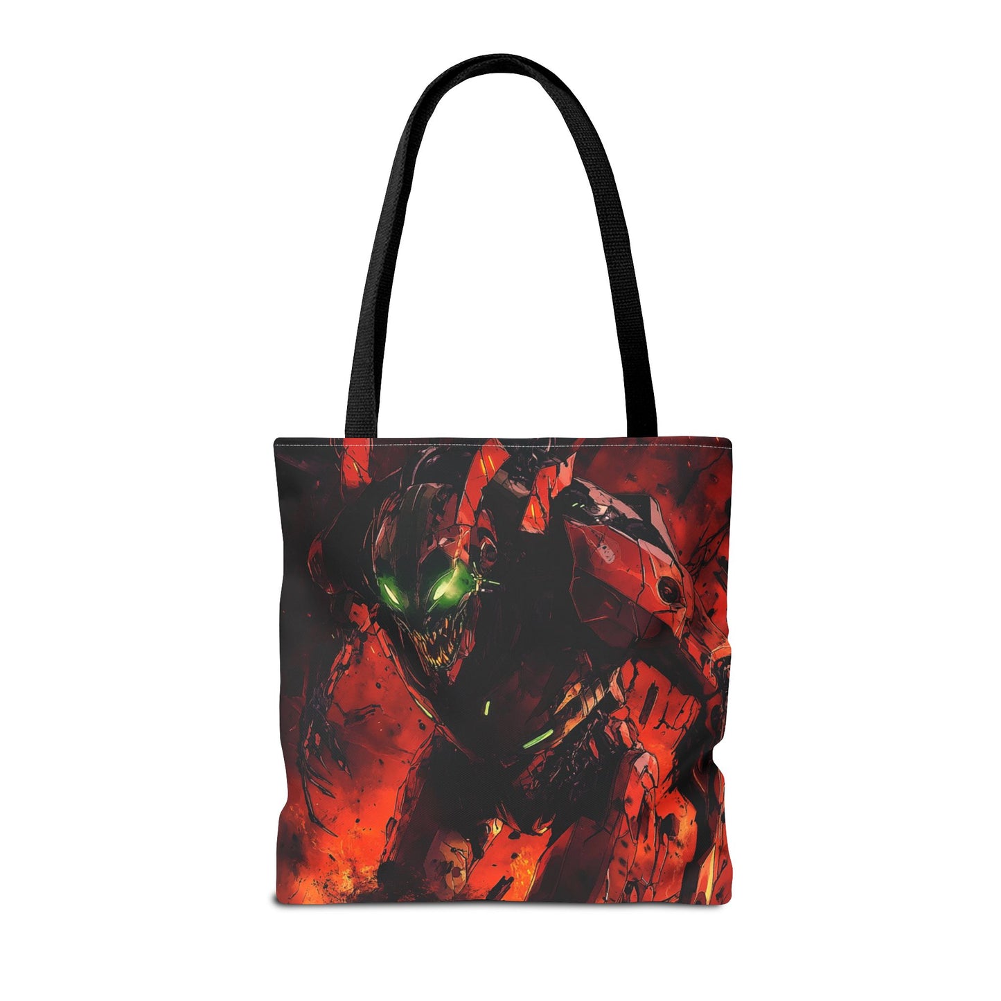 Vibrant Graphic Tote Bag - Futuristic Design for Sci-Fi Lovers