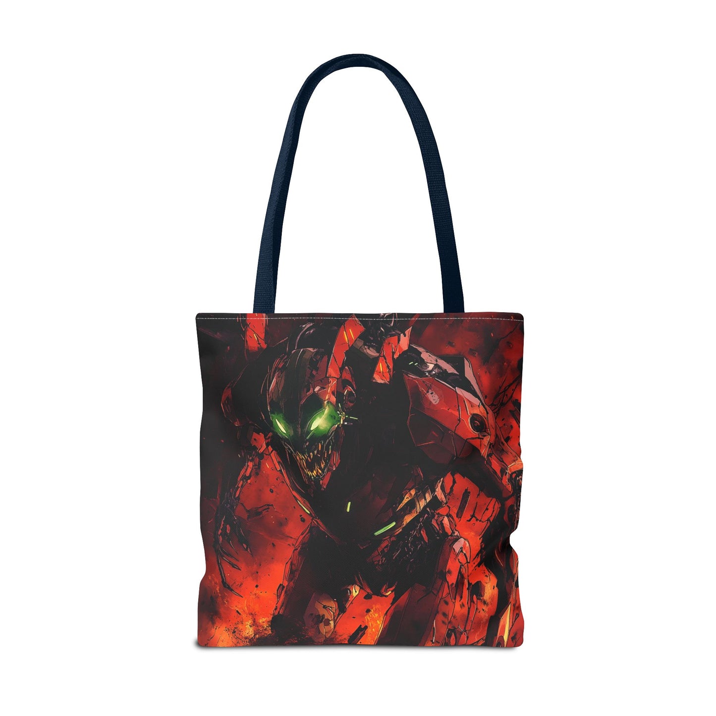 Vibrant Graphic Tote Bag - Futuristic Design for Sci-Fi Lovers