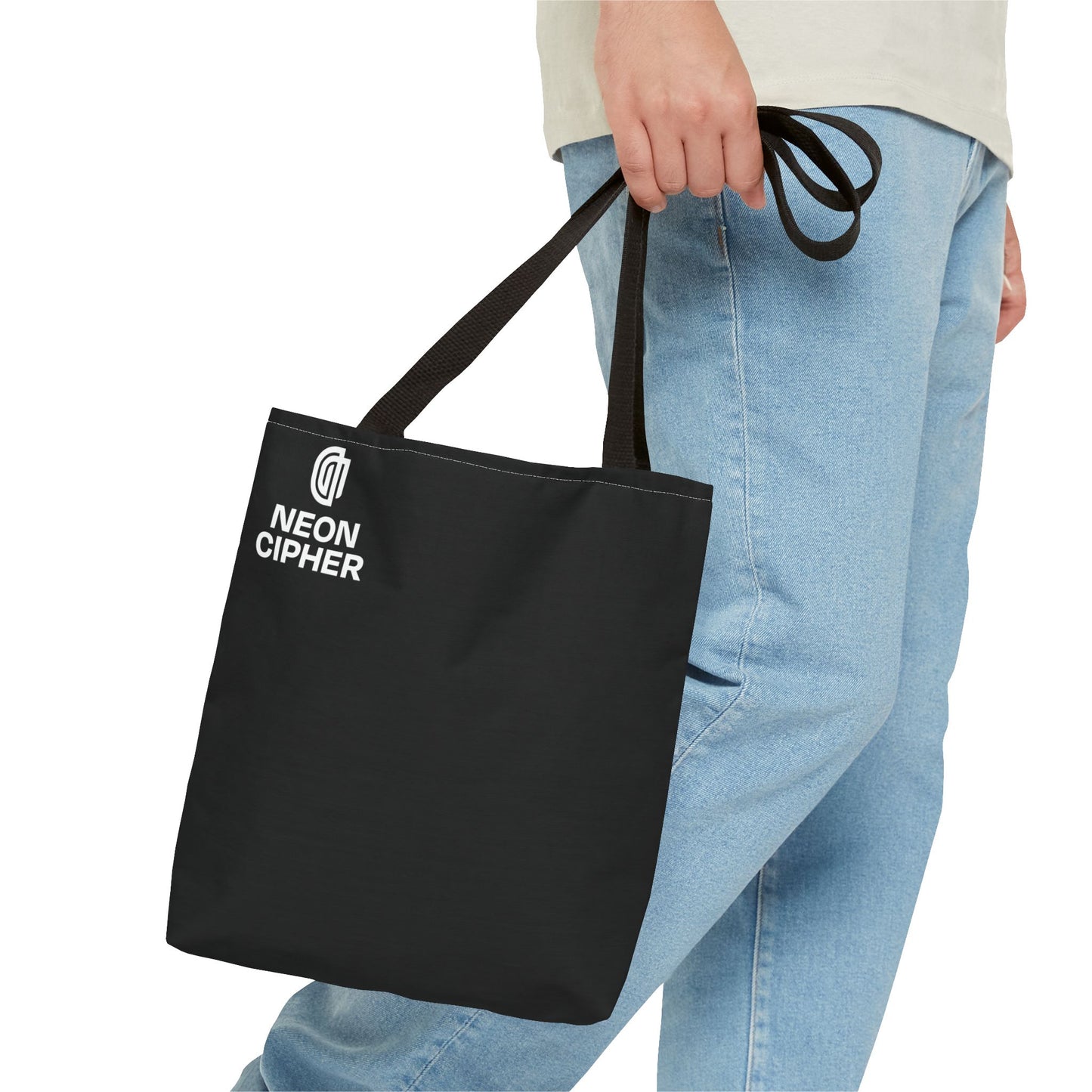 Stylish Neon Cipher Tote Bag - Trendy Casual Accessory