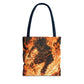 Fire Magic Tote Bag - Bold & Vibrant Design for Anime Lovers