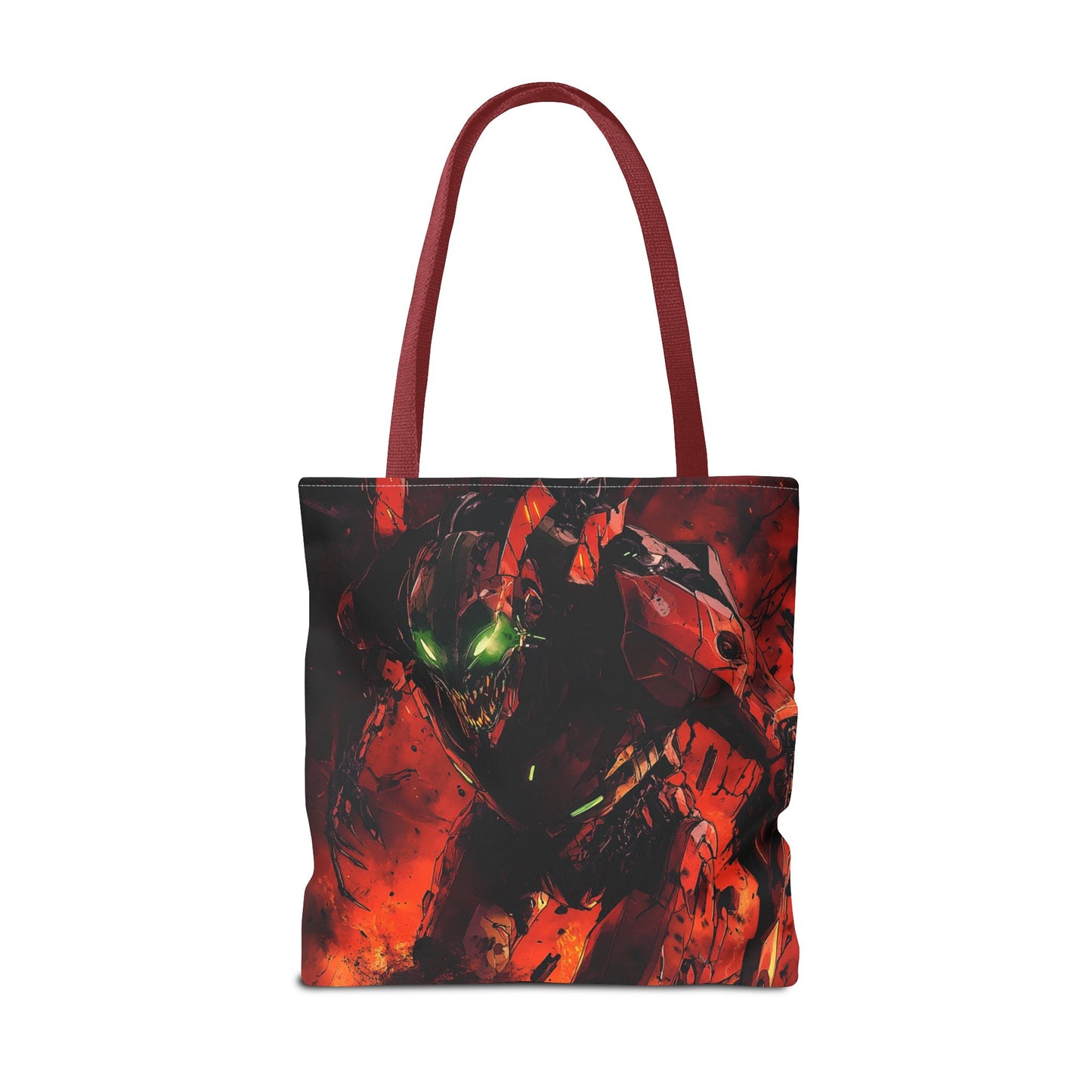 Vibrant Graphic Tote Bag - Futuristic Design for Sci-Fi Lovers