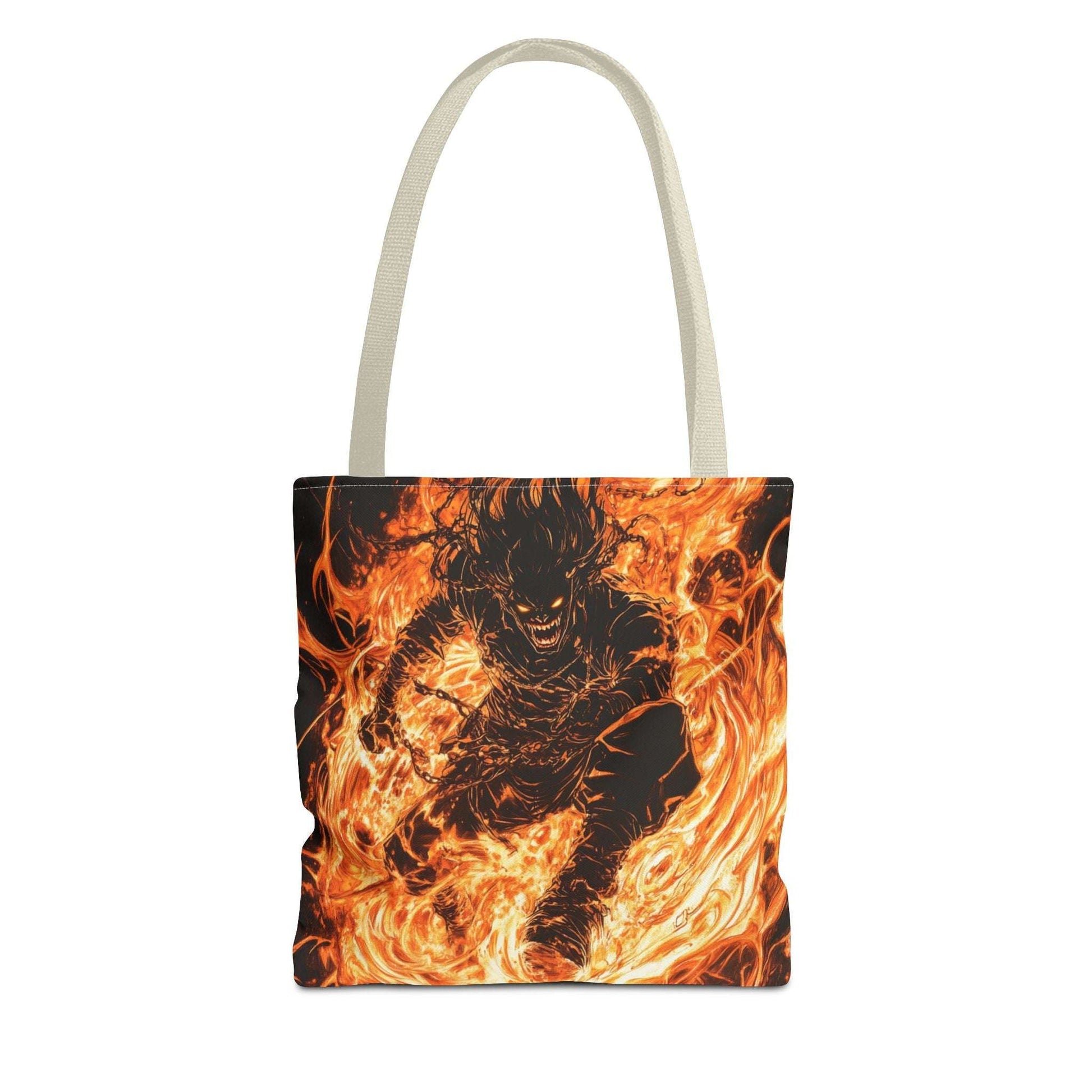 Fire Magic Tote Bag - Bold & Vibrant Design for Anime Lovers